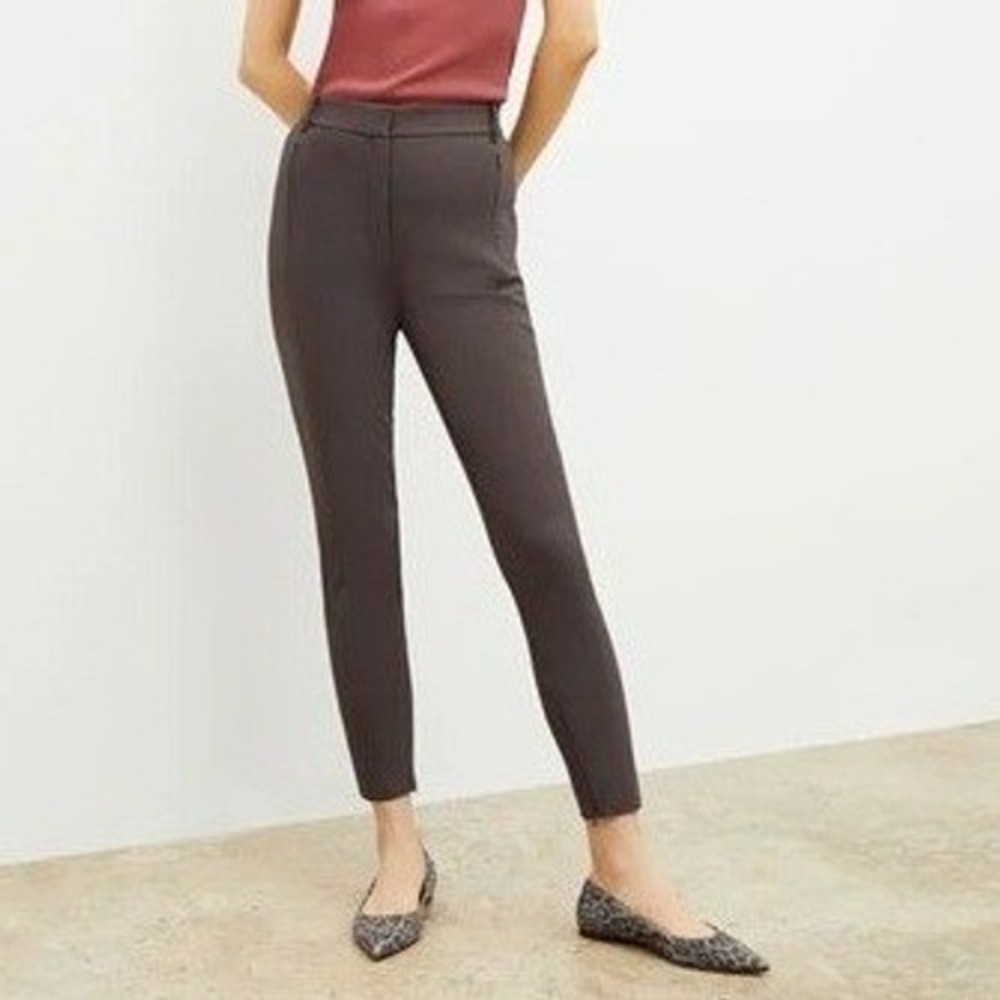 MM LaFleur Curie 1.0 Pant Everstretch Dark Mink Brown Women Size 4